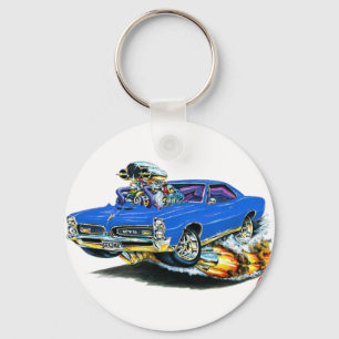 1966-67 GTO Blue Car Key Ring