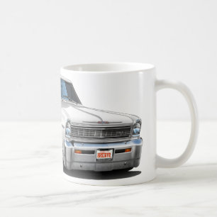 1966-67 Nova White Car Coffee Mug