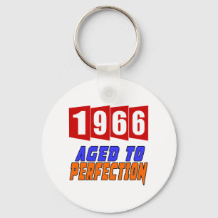 1966 Aged To Perfection Key Ring