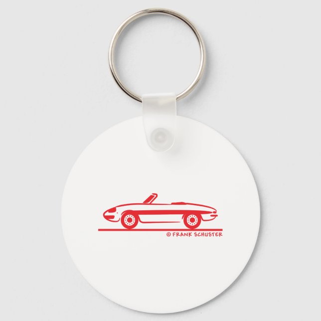 1966 Alfa Romeo Duetto Spider Veloce Key Ring (Front)