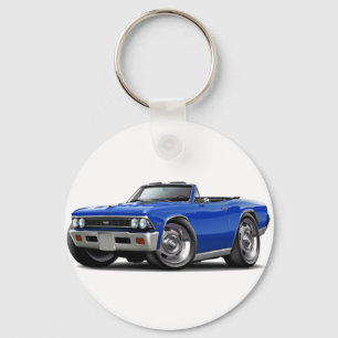 1966 Chevelle Blue Convertible Key Ring