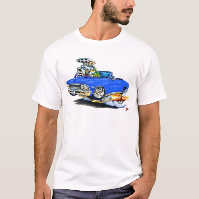 1966 Chevelle Blue Convertible T-Shirt (Front)