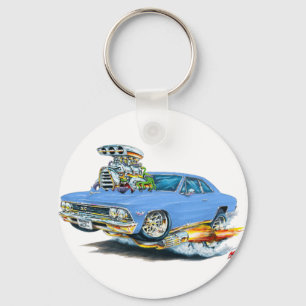1966 Chevelle Light Blue Car Key Ring