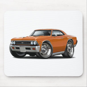 1966 Chevelle Orange Car Mouse Pad