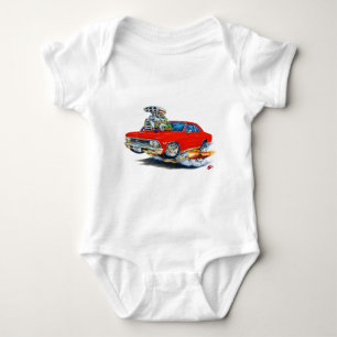 1966 Chevelle Red Car Baby Bodysuit