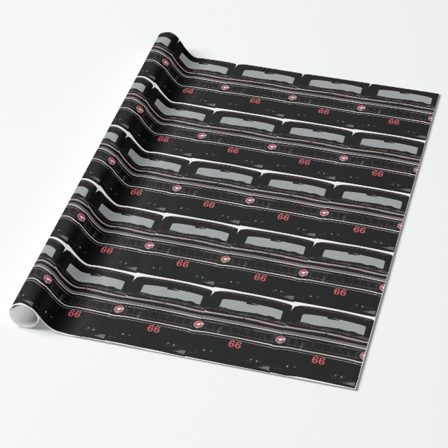 1966 Chevelle Wrapping Paper (Unrolled)