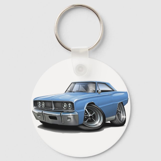 1966 Coronet Lt Blue Car Key Ring (Front)
