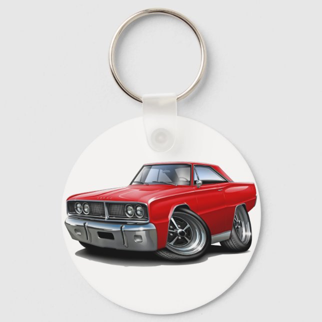 1966 Coronet Red Car Key Ring (Front)