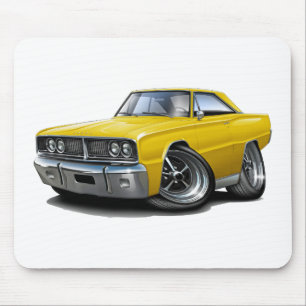 1966 Coronet Yellow Car Mouse Pad