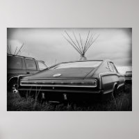 1966 Dodge Charger (B/W)