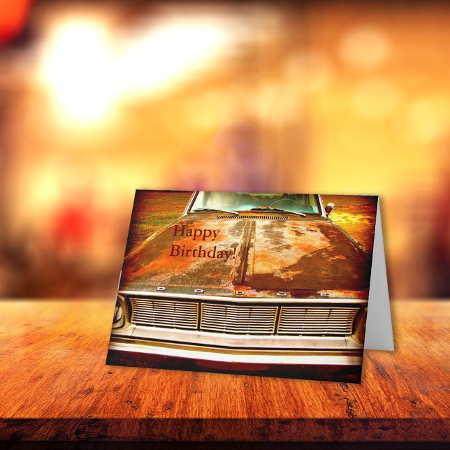 1966 Dodge Dart Rusty Antique Car Card (Creator Uploaded)