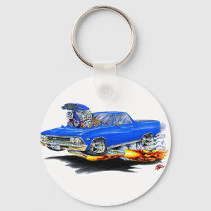 1966 El Camino Blue Truck Key Ring