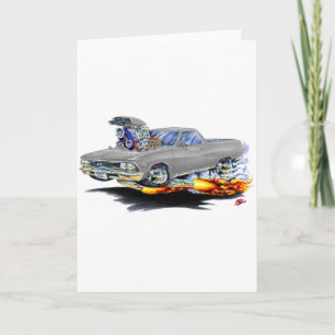 1966 El Camino Gray Truck Card
