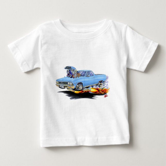 1966 El Camino Lt Blue Truck Baby T-Shirt (Front)