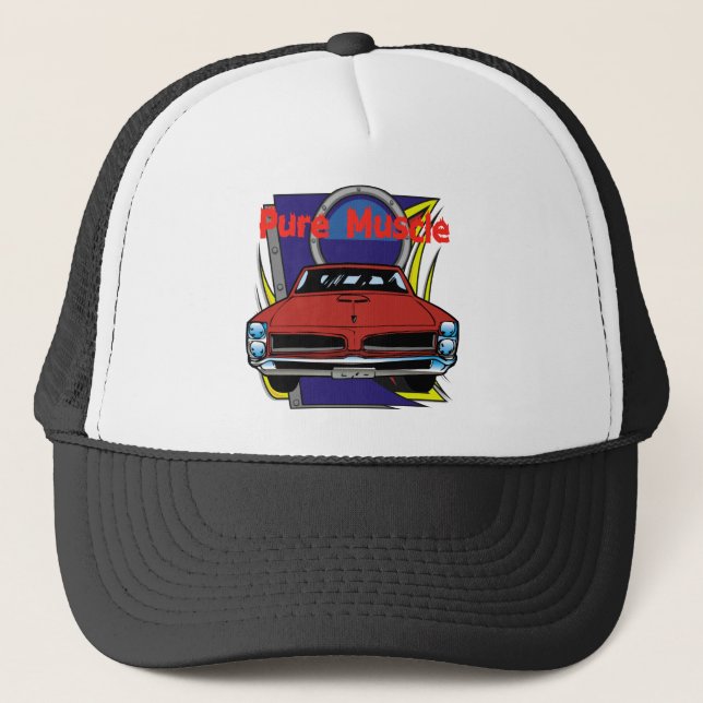 1966 GTO Muscle Car Trucker Hat (Front)
