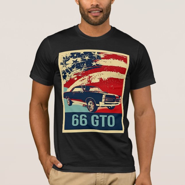 1966 Pontiac GTO Pop Art Style T-Shirt (Front)