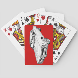1966 Pontiac Lemans Car Illustration Playing Cards