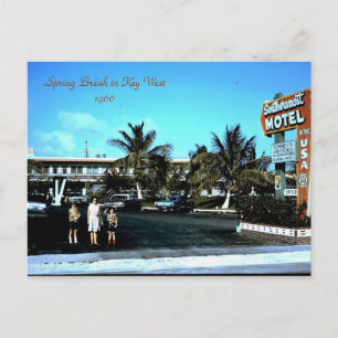 1966 Southernmost Motel Key West, Spring Break ... Postcard