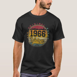 1966 Vintage Retro 55Th Birthday Gift 55 Years Old T-Shirt
