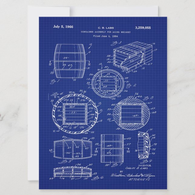 1966 Whiskey Container Art (Front)