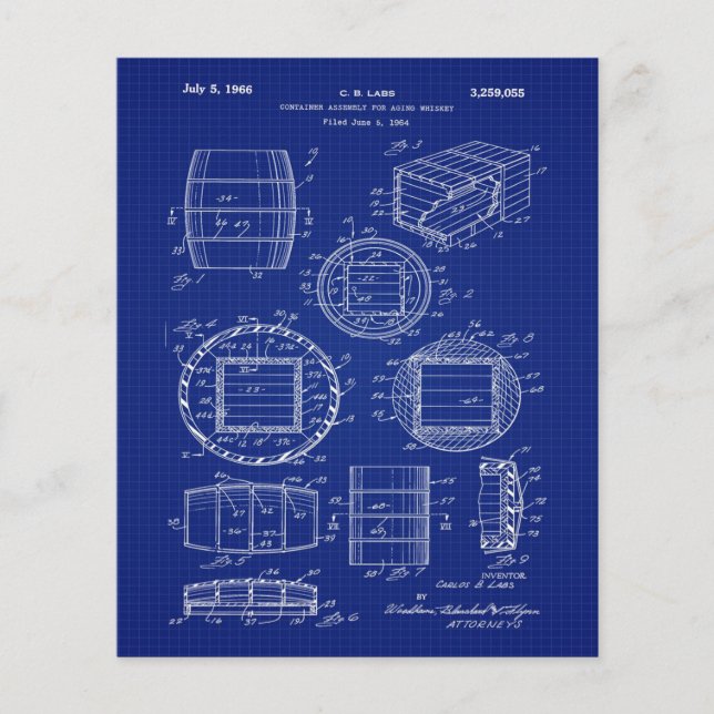 1966 Whiskey Container Art (Front)