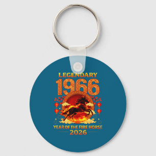 1966 Year Of The Fire Horse 60th Birthday Chinese  Key Ring