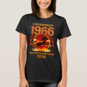 1966 Year Of The Fire Horse 60th Birthday Chinese T-Shirt