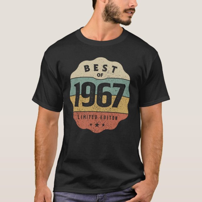 1967 57th Birthday Gifts 57 Year Old Men Women T-Shirt (Front)