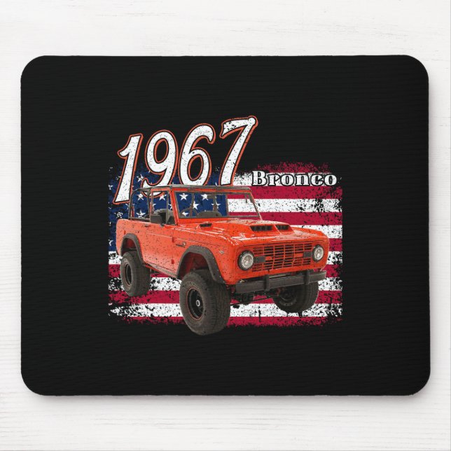 1967 67 Bronco Suv Car  Mouse Pad (Front)