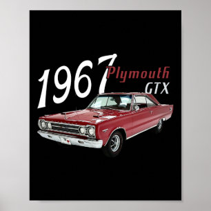 1967 67 Gtx 4th Of July American Poster