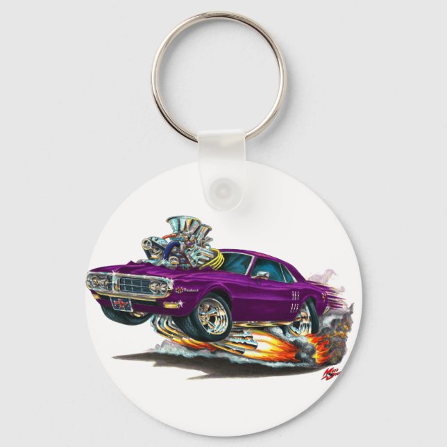 1967-68 Firebird Purple Car Key Ring (Front)