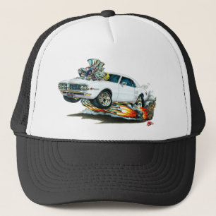 1967-68 Firebird White Car Trucker Hat