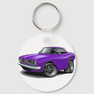 1967-69 Barracuda Purple Coupe Key Ring