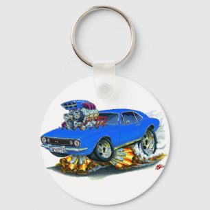 1967 Camaro SS Blue Car Key Ring