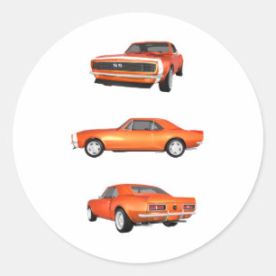 1967 Camaro SS: Classic Round Sticker