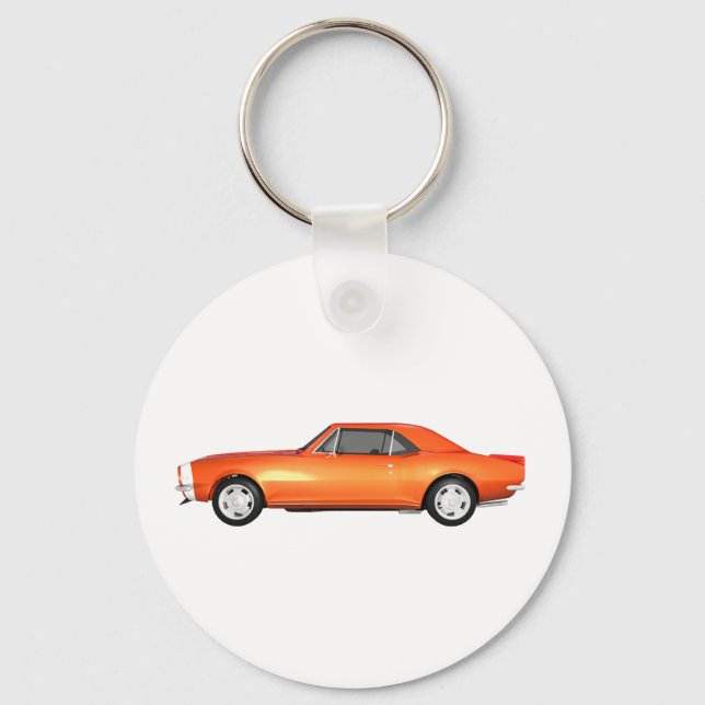 1967 Camaro SS: Orange Finish: 3D Model: Key Ring (Front)