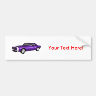 1967 Camaro SS: Purple Finish: 3D Model: Bumper Sticker