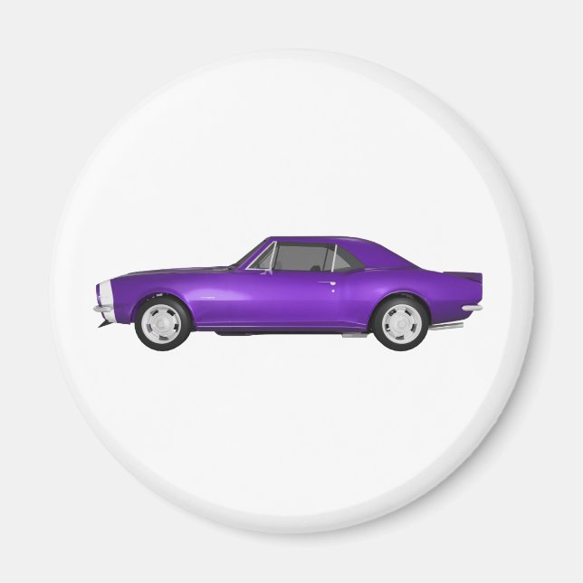 1967 Camaro SS: Purple Finish: 3D Model: Magnet (Front)