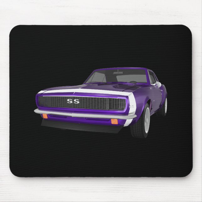 1967 Camaro SS: Purple Finish: 3D Model: Mouse Pad (Front)