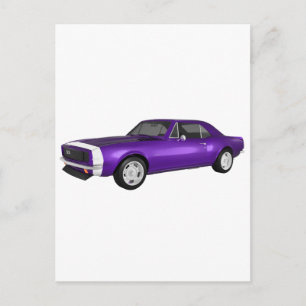 1967 Camaro SS: Purple Finish: 3D Model: Postcard
