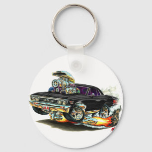 1967 Chevelle Black Car Key Ring