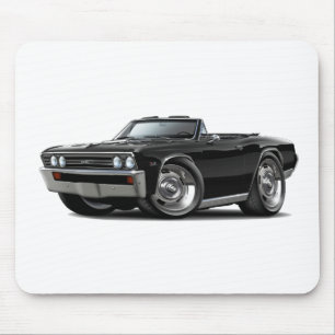 1967 Chevelle Black Convertible Mouse Pad