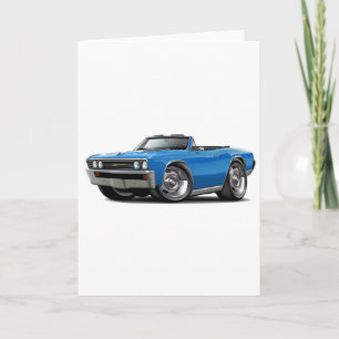 1967 Chevelle Blue Convertible Card