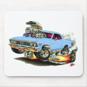 1967 Chevelle Light Blue Car Mouse Pad