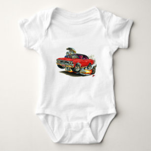 1967 Chevelle Red-Black Car Baby Bodysuit