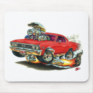 1967 Chevelle Red Car Mouse Pad