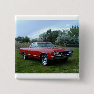1967 Chevrolet Chevelle El Camino 15 Cm Square Badge