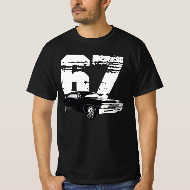 1967 Chevy Impala Front Side View T-Shirt (Front)