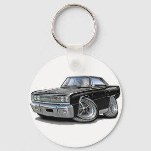 1967 Coronet RT Black Car Key Ring