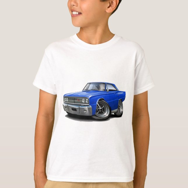 1967 Coronet RT Blue Car T-Shirt (Front)